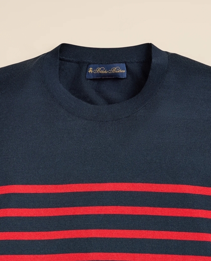 Supima&reg; Cotton Mariner Stripe Sweater, image 6