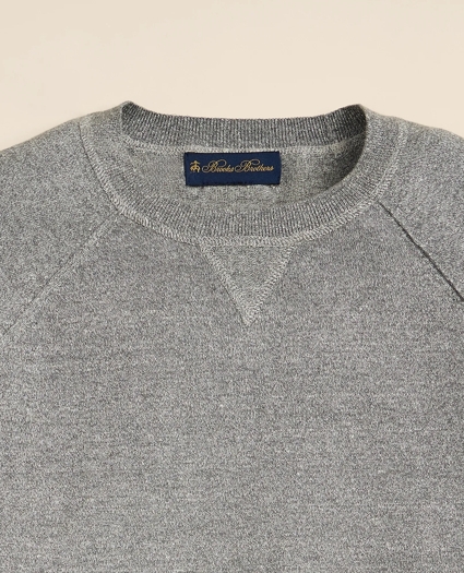Linen-Cotton-Cashmere Mouline Sweatshirt Sweater, image 5