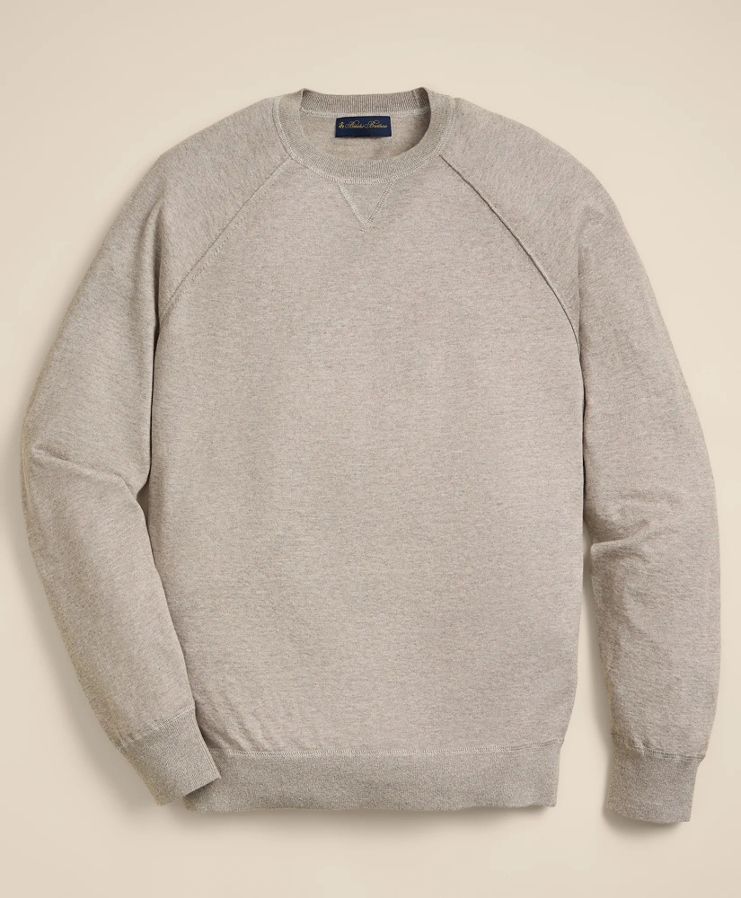 Linen-Cotton-Cashmere Mouline Sweatshirt Sweater, image 2