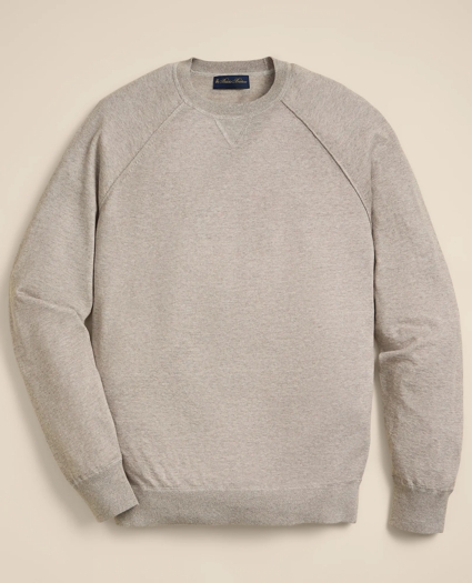 Linen-Cotton-Cashmere Mouline Sweatshirt Sweater, image 2