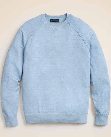 Linen-Cotton-Cashmere Sweatshirt Sweater, image 3