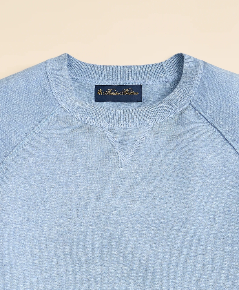 Linen-Cotton-Cashmere Mouline Sweatshirt Sweater, image 5