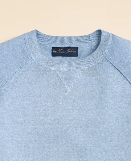 Linen-Cotton-Cashmere Sweatshirt Sweater, image 5