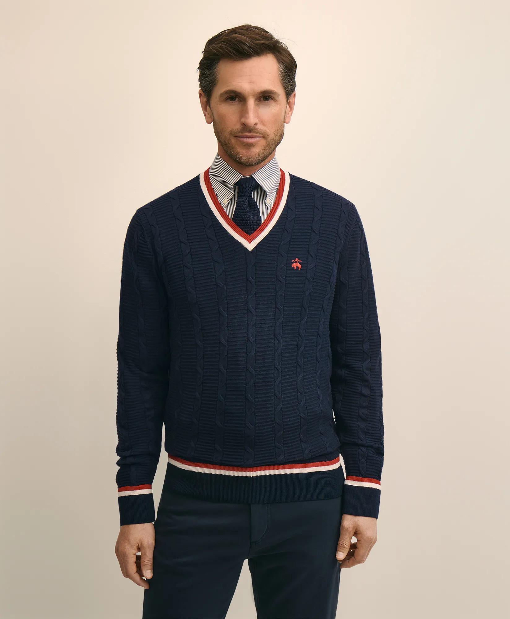 Cotton Lightweight Tennis Sweater primary