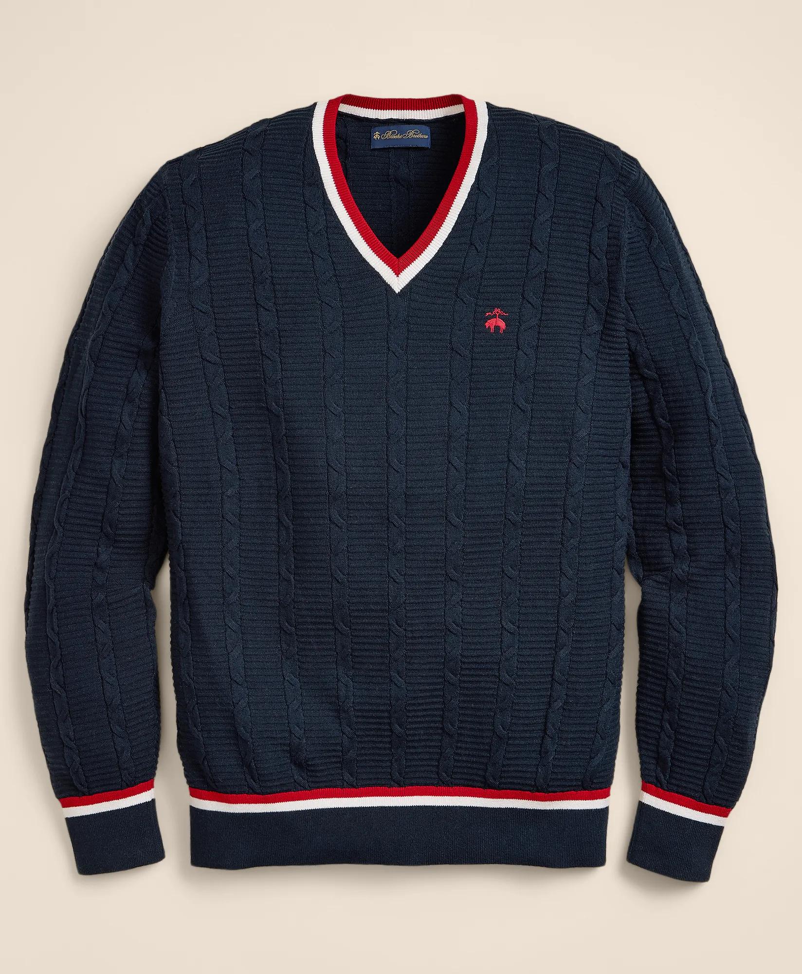 Cotton Lightweight Tennis Sweater secondary