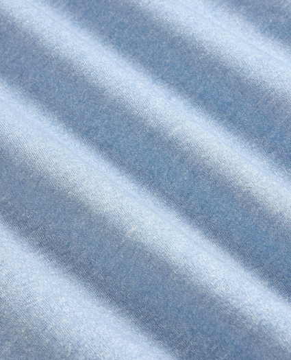 Linen-Cotton-Cashmere Short-Sleeve Mouline Johnny Collar Sweater, image 6