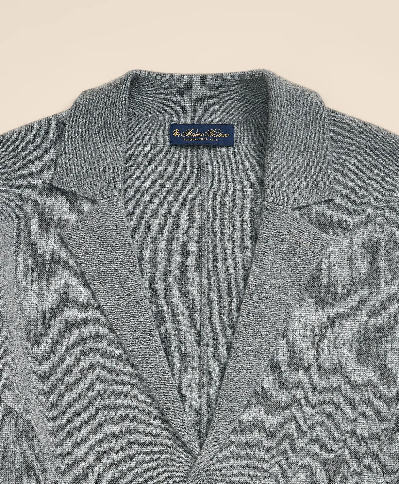 3-Ply Cashmere Cardigan Blazer, image 2