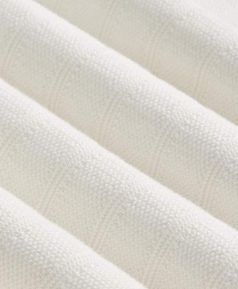 Supima&reg; Cotton Engineered-Stripe Johnny Collar Sweater, image 3