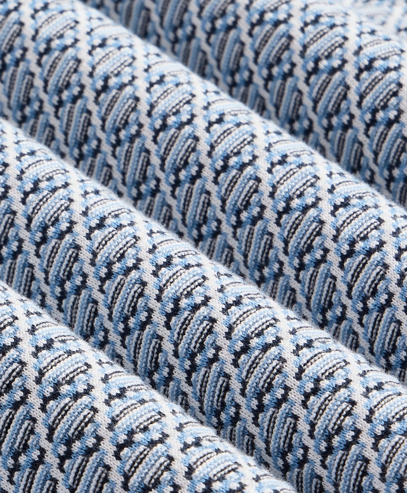 Supima&reg; Cotton Diamond Polo Sweater, image 3