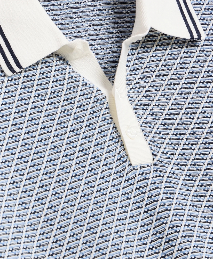 Supima&reg; Cotton Diamond Polo Sweater, image 6