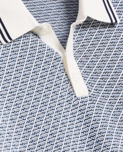 Supima&reg; Cotton Diamond Polo Sweater, image 6