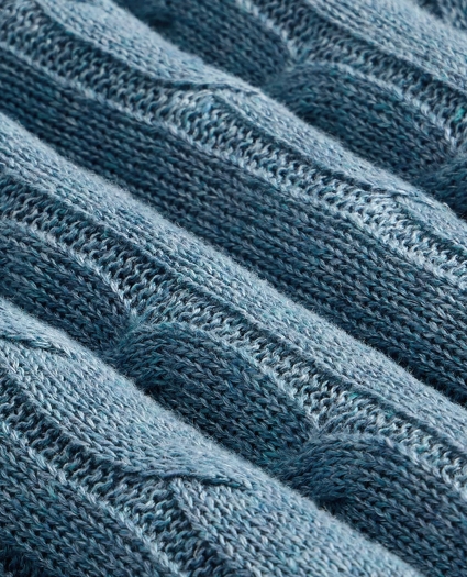 Linen Cable Knit Sweater, image 3