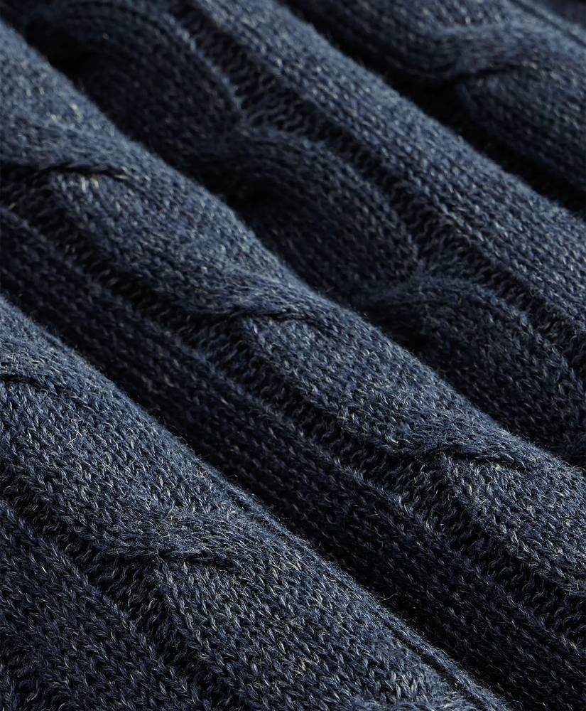 Linen Cable Knit Sweater, image 3