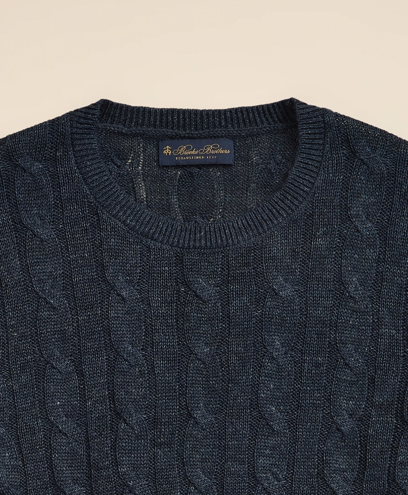 Linen Cable Knit Sweater, image 6