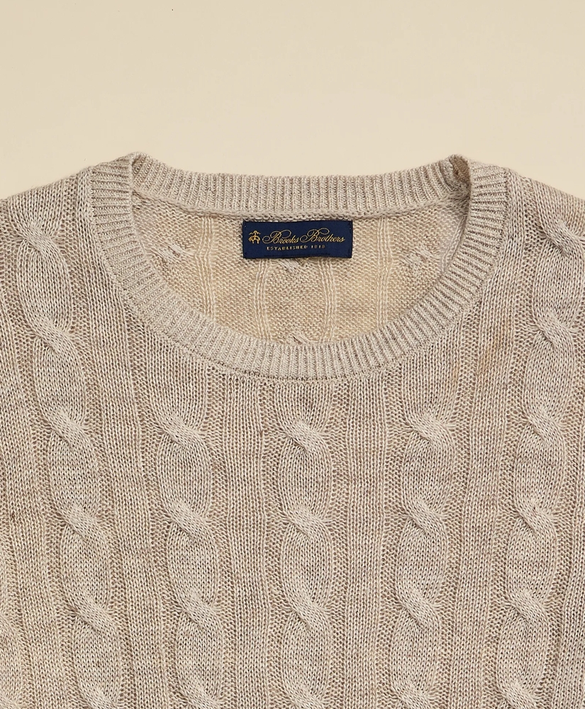 Linen Cable Knit Sweater, image 6