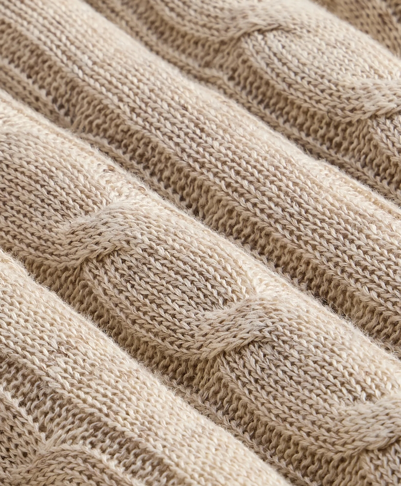 Linen Cable Knit Sweater, image 7
