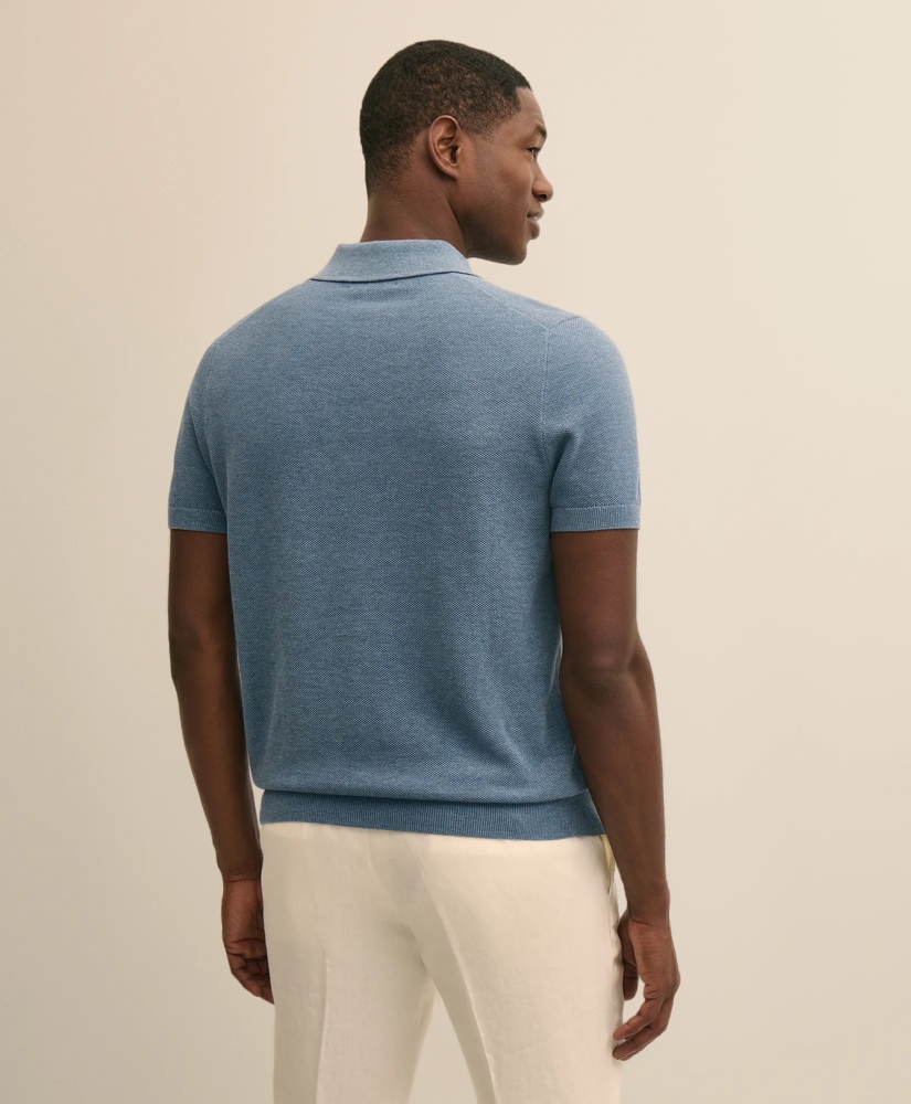 Supima&reg; Cotton Pique Polo Sweater, image 3