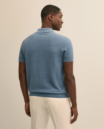 Supima&reg; Cotton Pique Polo Sweater, image 3