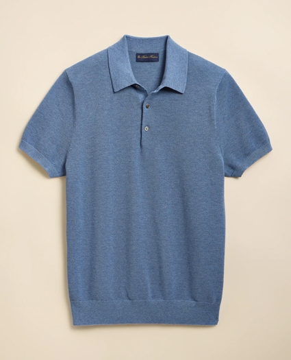 Supima&reg; Cotton Pique Polo Sweater, image 4