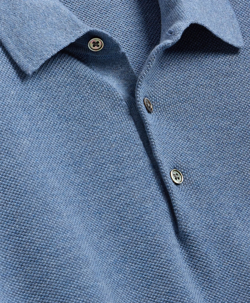 Supima&reg; Cotton Pique Polo Sweater, image 5