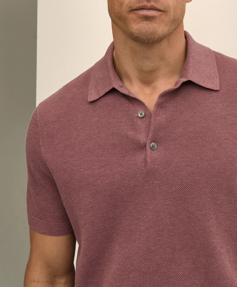 Supima&reg; Cotton Pique Polo Sweater, image 2