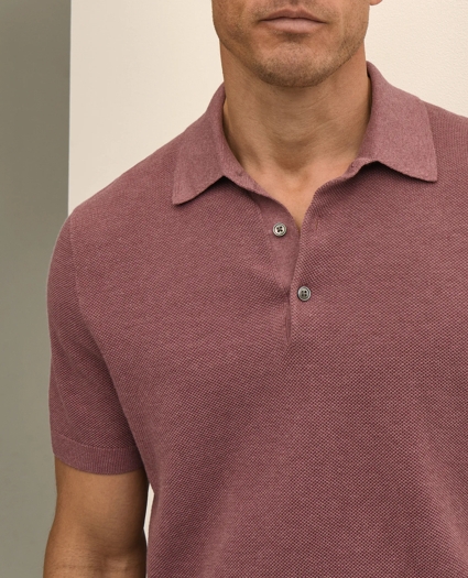 Supima&reg; Cotton Pique Polo Sweater, image 2