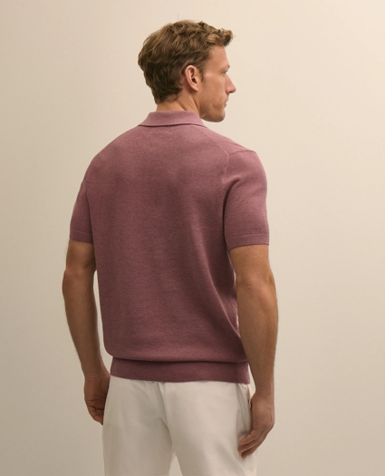 Supima&reg; Cotton Pique Polo Sweater, image 3