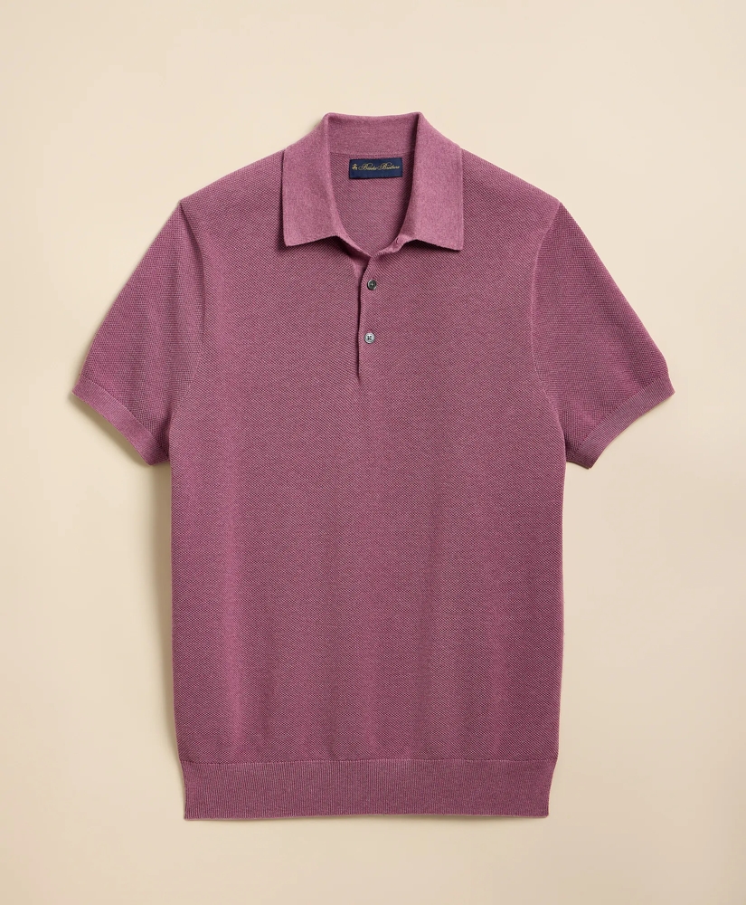 Supima&reg; Cotton Pique Polo Sweater, image 4