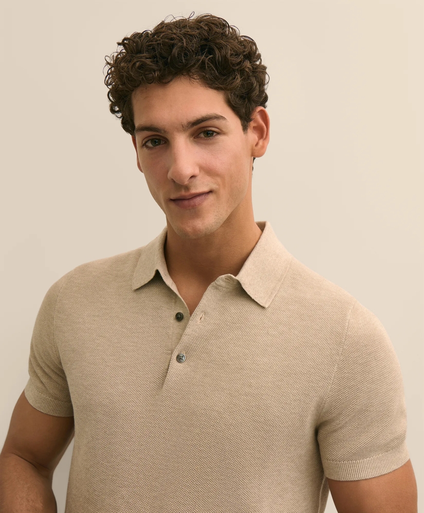 Supima&reg; Cotton Pique Polo Sweater, image 2