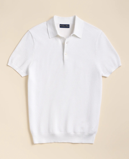 Supima&reg; Cotton Pique Polo Sweater, image 1
