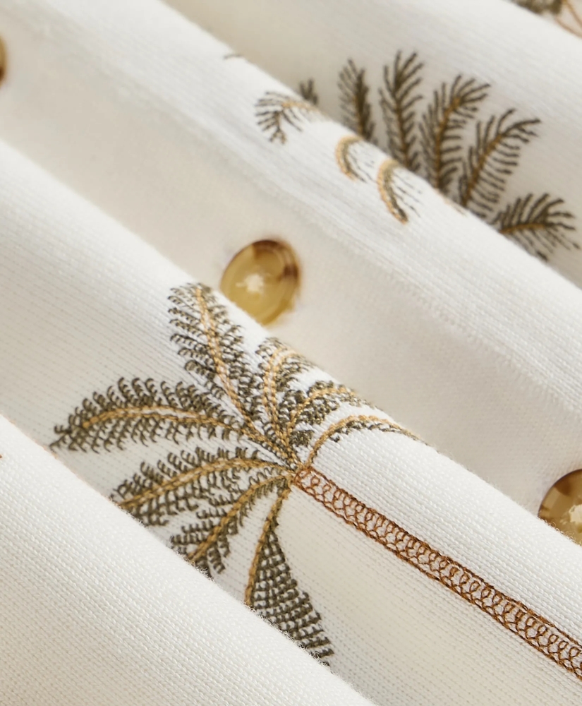 Supima&reg; Cotton Palm Polo Cardigan, image 3