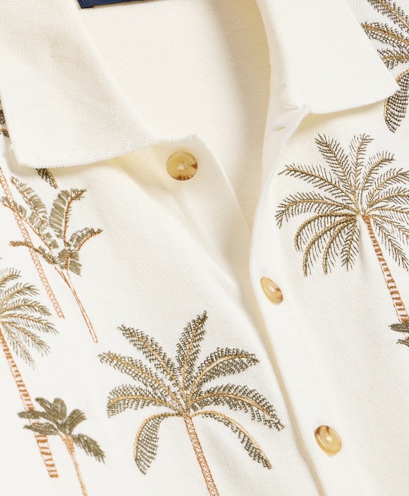 Supima&reg; Cotton Palm Polo Cardigan, image 5