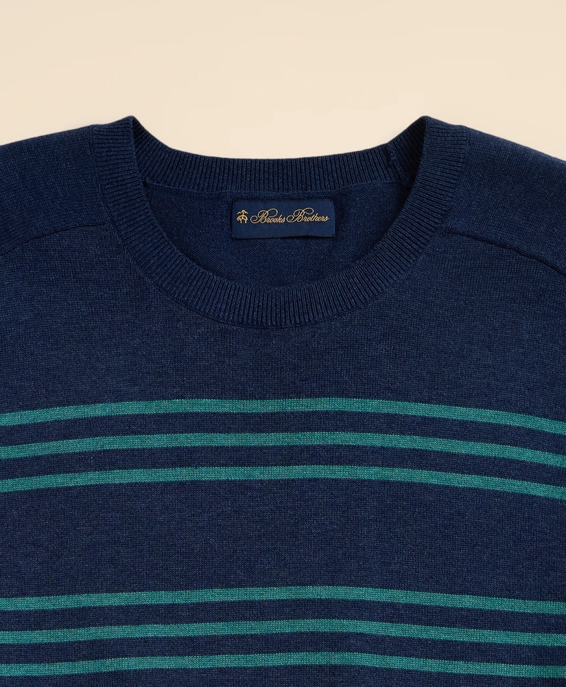 Supima&reg; Cotton Heathered Stripe Sweater, image 5
