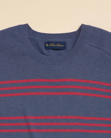 Supima&reg; Cotton Heathered Stripe Sweater, image 2