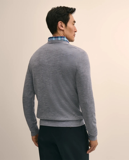 Merino Wool Henry Intarsia Sweater, image 3