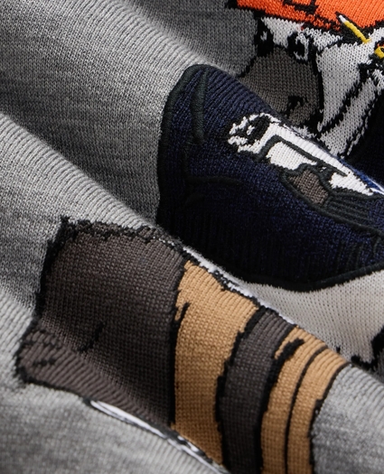 Merino Wool Henry Intarsia Sweater, image 6