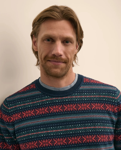 Supima&reg; Cotton Fair Isle Sweater, image 2