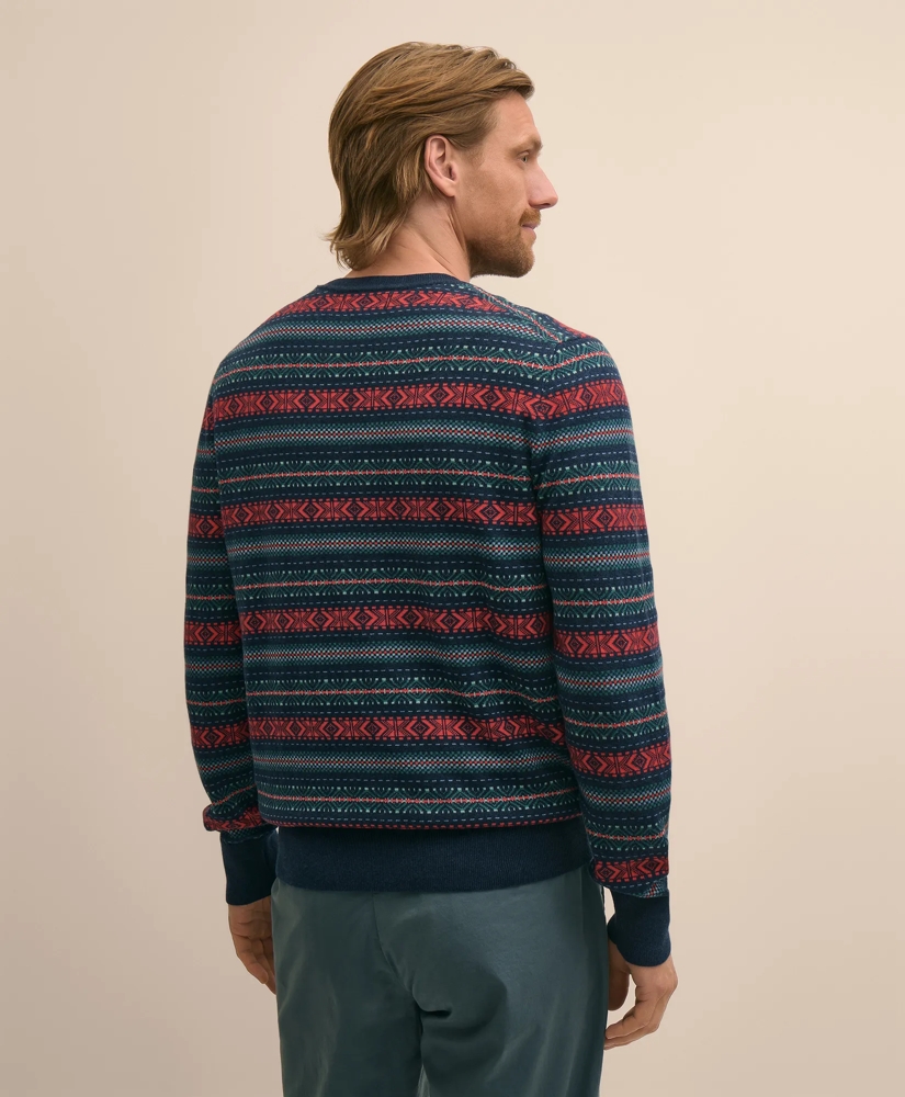 Supima&reg; Cotton Fair Isle Sweater, image 3