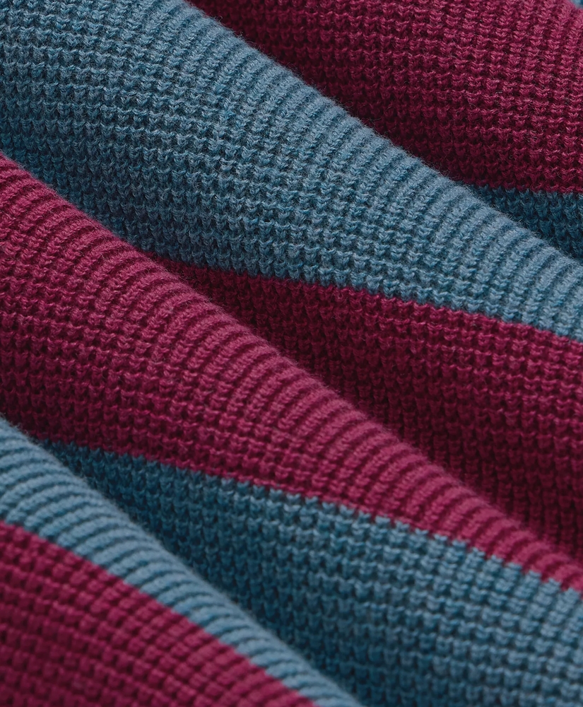 Supima&reg; Cotton Waffle-Stitch Rugby Sweater, image 6