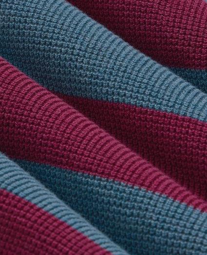 Supima&reg; Cotton Waffle-Stitch Rugby Sweater, image 6