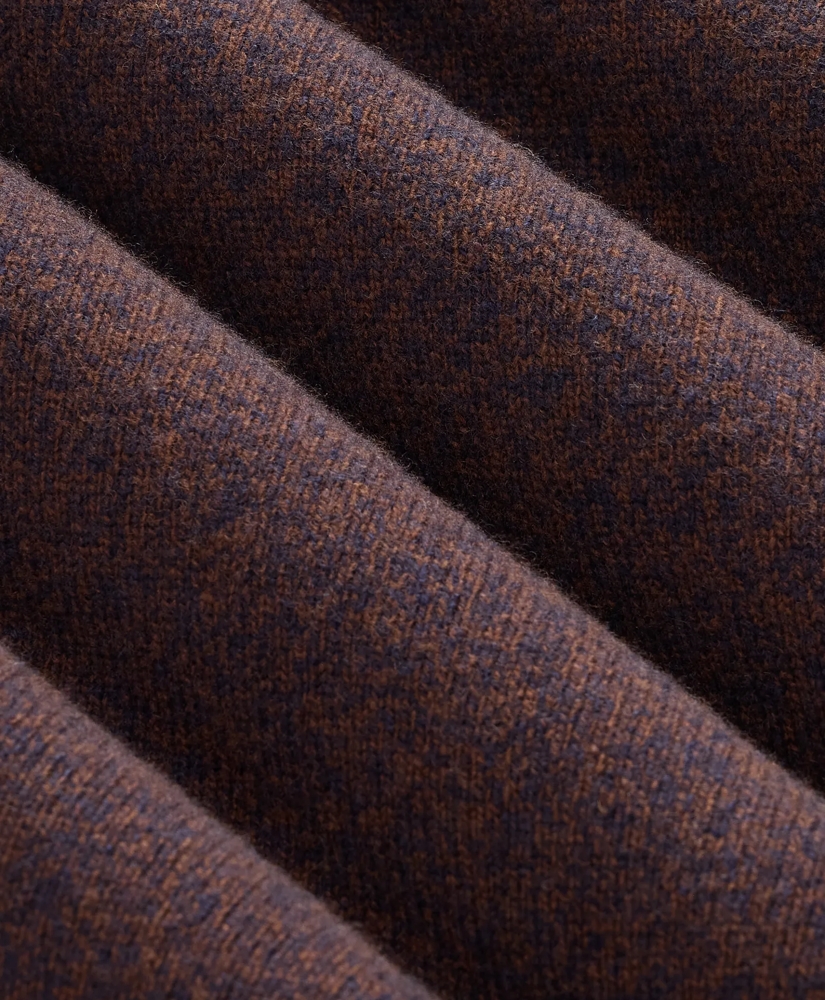 Marled Wool-Cashmere Suede Cardigan, image 3