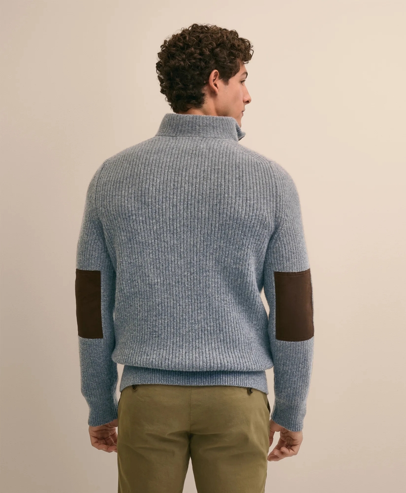 Wool Quarter-Zip Military Sweater, image 5