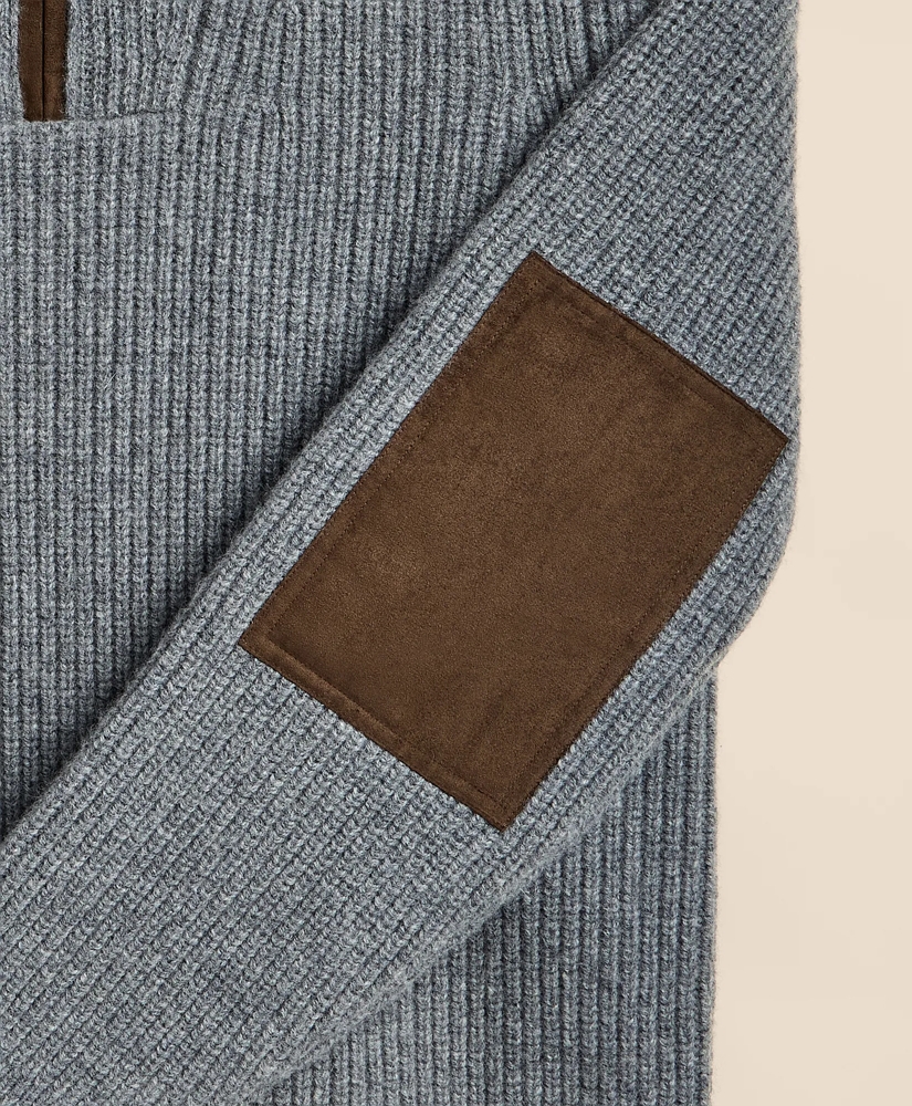 Wool Quarter-Zip Military Sweater, image 7