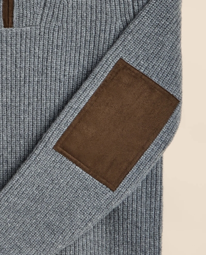 Wool Quarter-Zip Military Sweater, image 7