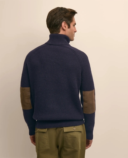 Lambswool Military Turtleneck Sweater, image 4