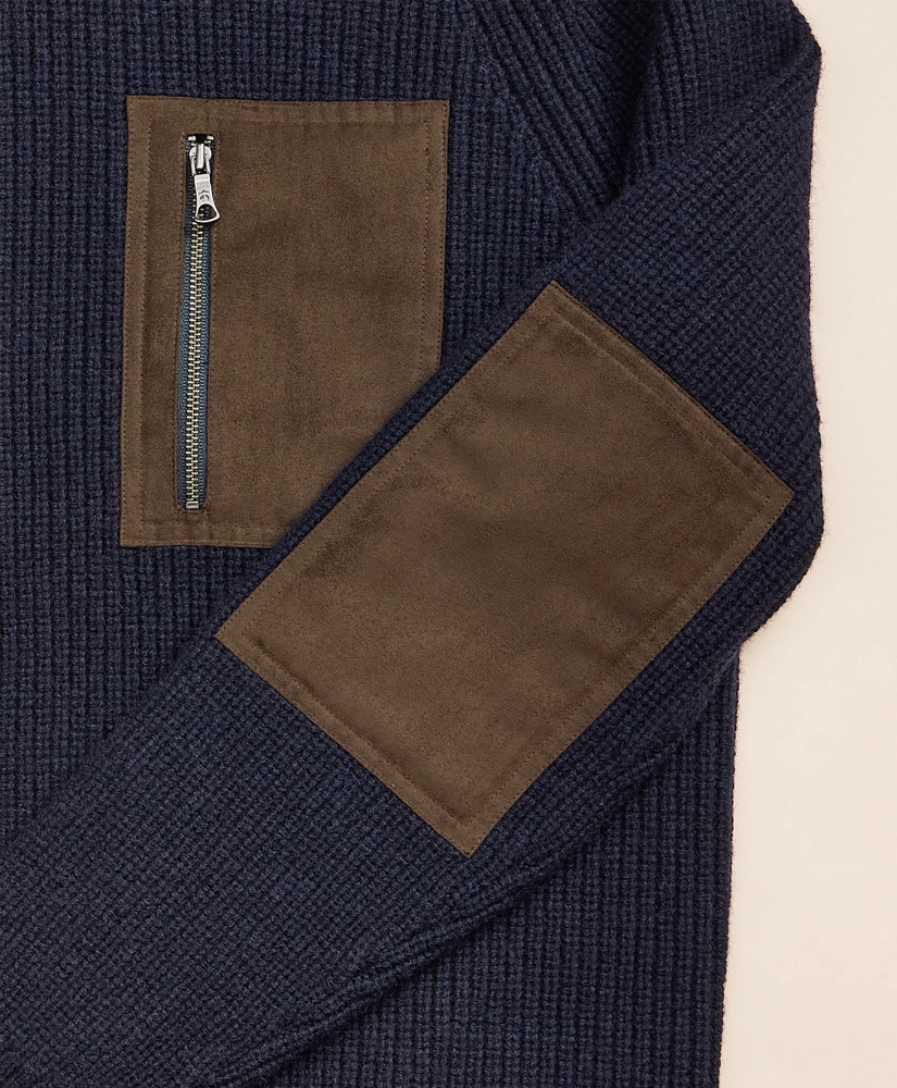 Lambswool Military Turtleneck Sweater, image 6