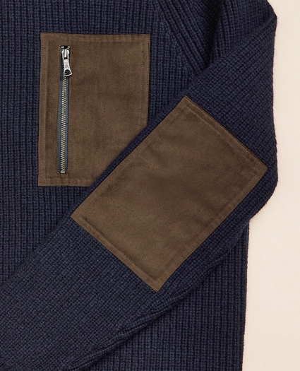 Lambswool Military Turtleneck Sweater, image 6