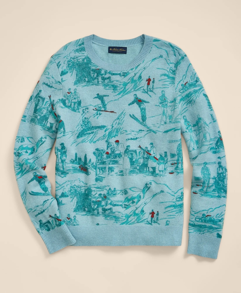 Merino Wool Ski-Motif Sweater, image 2
