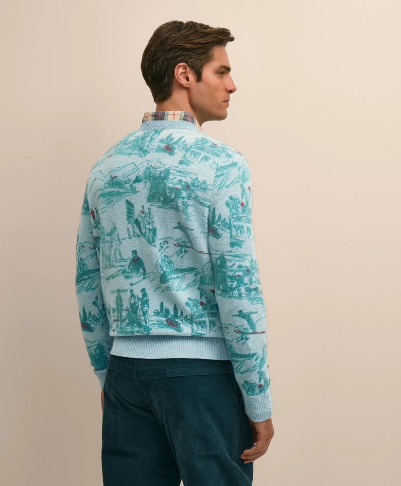 Merino Wool Ski-Motif Sweater, image 4