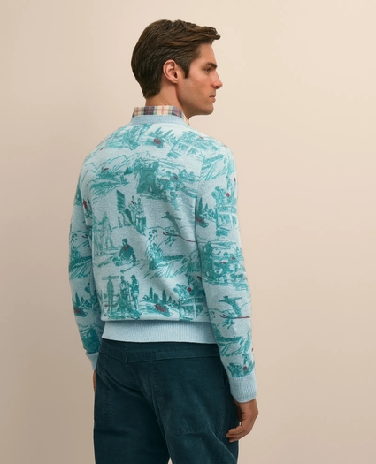 Merino Wool Ski-Motif Sweater, image 4